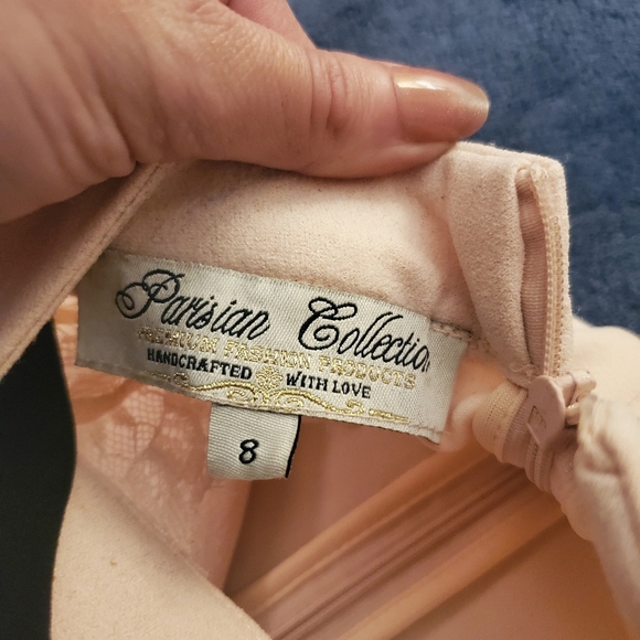 Parisian Collection Laced Long Sleeve Mini Dress - Picture 3 of 3